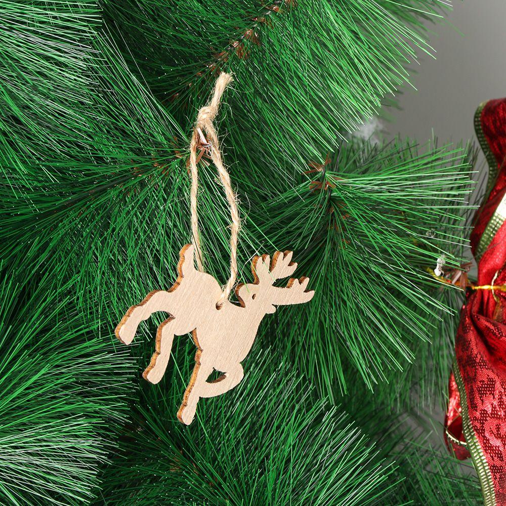 Set 10 Mặt Gỗ Treo Trang Trí Giáng Sinh