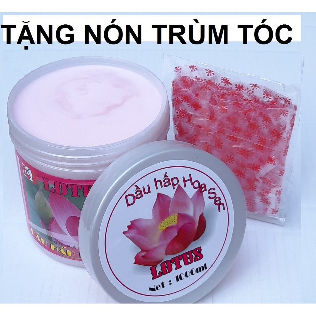 Kem ủ tóc phục hồi hư tổn Hoa Sen Lotus 1000ml