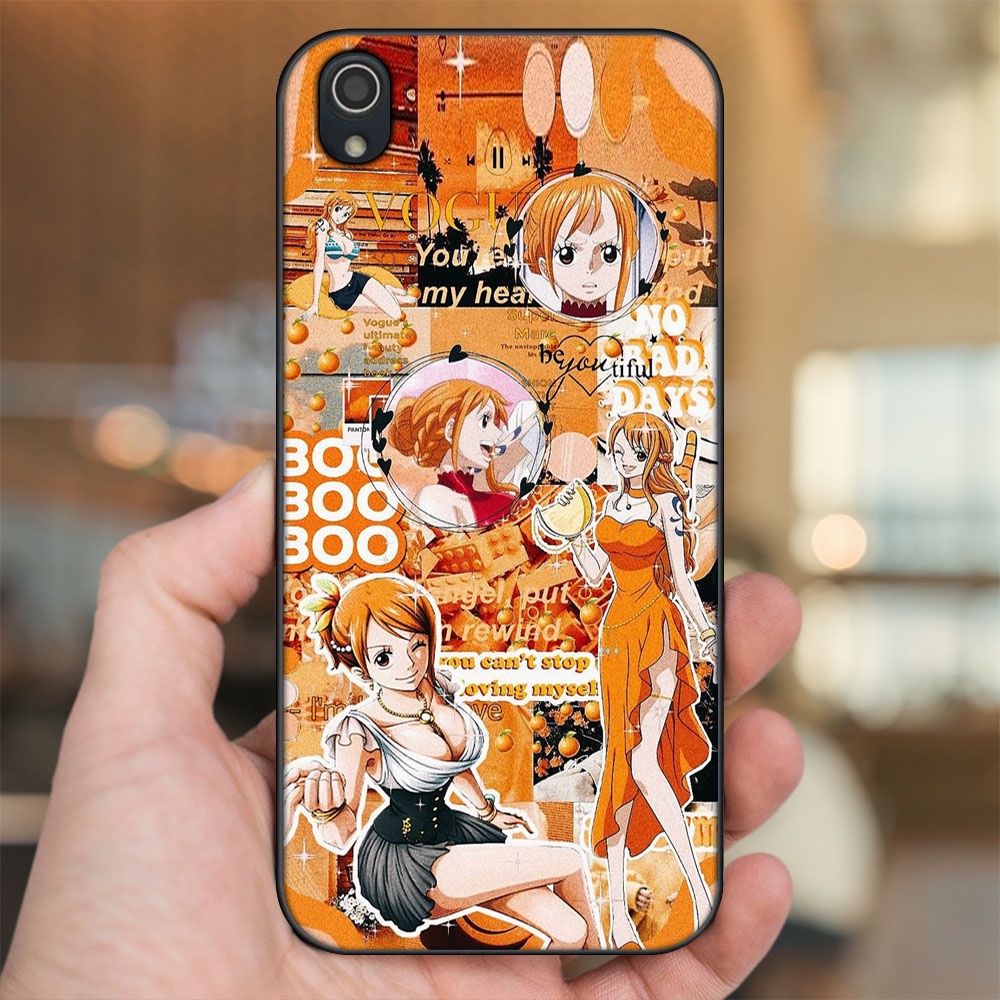 Ốp lưng Vivo Y91c viền đen in hình Nami One Piece Đảo Hải Tặc