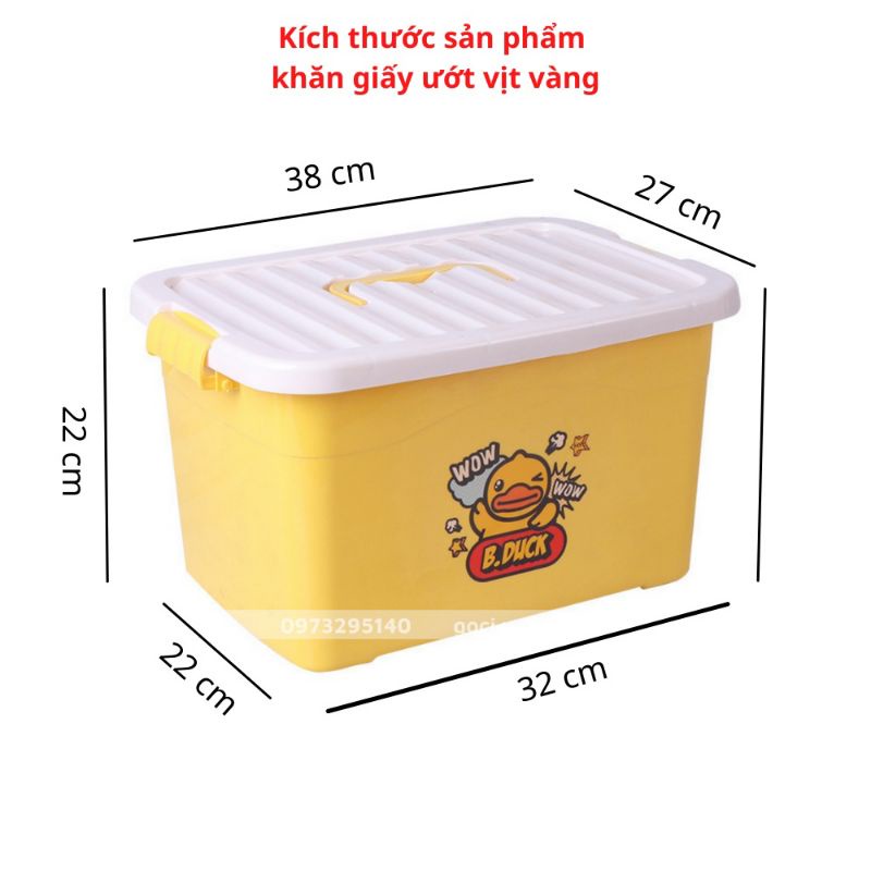 Khăn ướt giấy vịt vàng lẻ 1 bịch