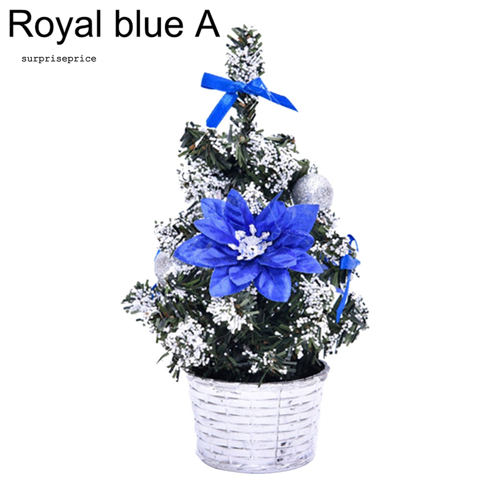 Cây thông giả mini để bàn trang trí dịp giáng sinh