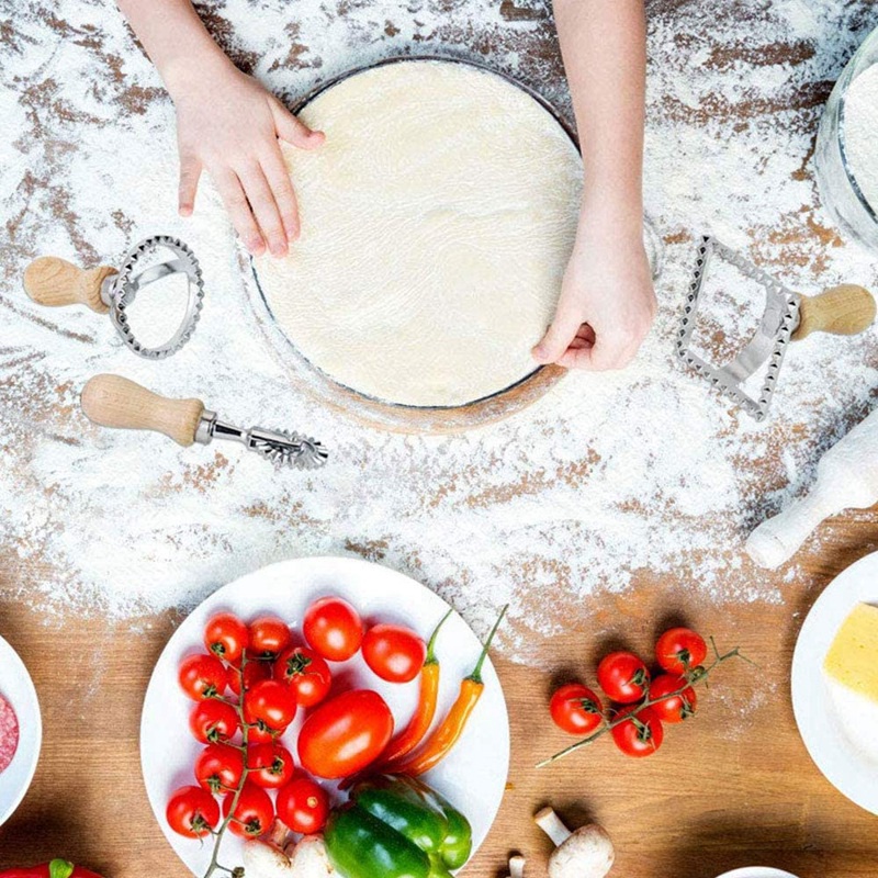 Bộ 4 Dụng Cụ Cắt Bánh Mì Ý Ravioli