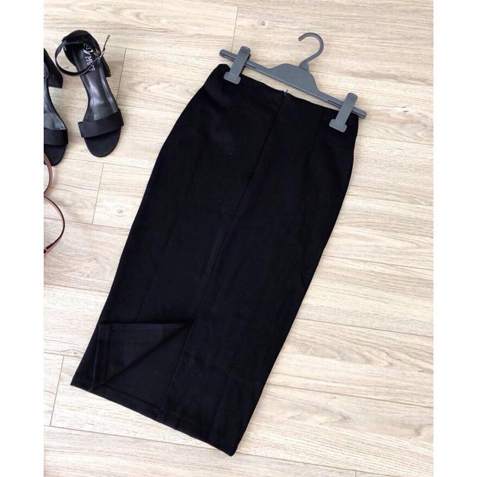 Chân váy bút chì form dài qua gối (có clip ảnh cận vải) | BigBuy360 - bigbuy360.vn