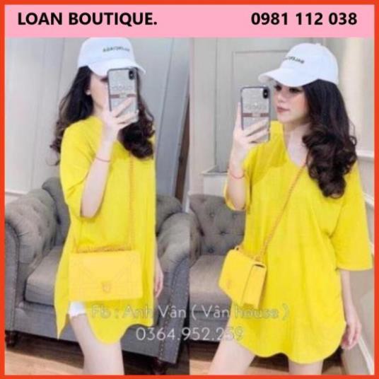 ÁO PHÔNG OVER SIZE_ ÁO THUN PHOM RỘNG GIẤU QUẦN_ ÁO THUN CỔ TIM VẠT BẦU PHOM DÀI RỘNG -[ HÀNG ĐẸP GIÁ TỐT]