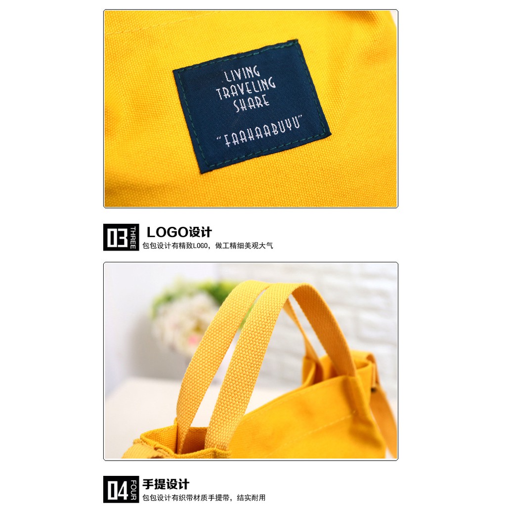 Túi Xách Vải Canvas Cỡ Nhỏ Thời Trang Xinh Xắn Cho Nữ IELGY