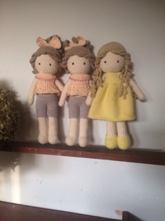 Bup bê HandMade cột tóc cài nơ