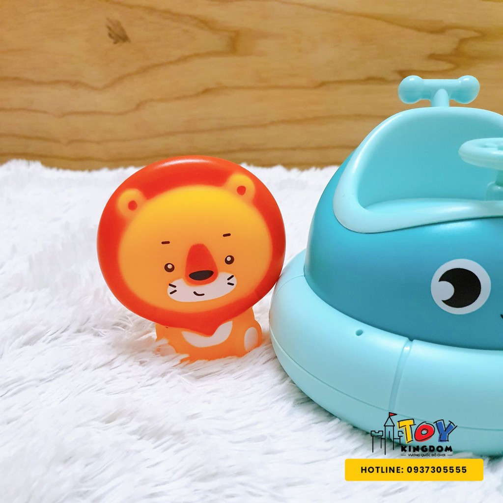 [Xả Kho Bán Lỗ] - Phi thuyền phun nước tự động TOYKINGDOM - Phun Nước 360 độ - Chạy Pin