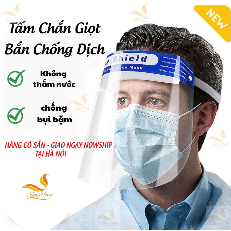 Combo 3 tấm chắn giọt bắn, mặt nạ y tế phòng dịch bảo vệ an toàn trong mùa dịch