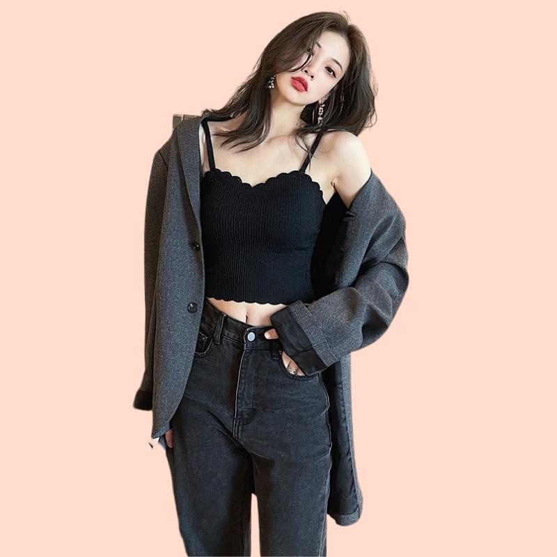 Áo Lót nữ Cotton Dán Dài Su Official Áo Bra Mút Mỏng 2 Dây Nâng Ngực 2122