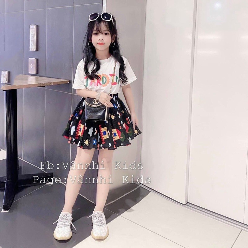 Set vân nhi áo kèm quần hoặc váy