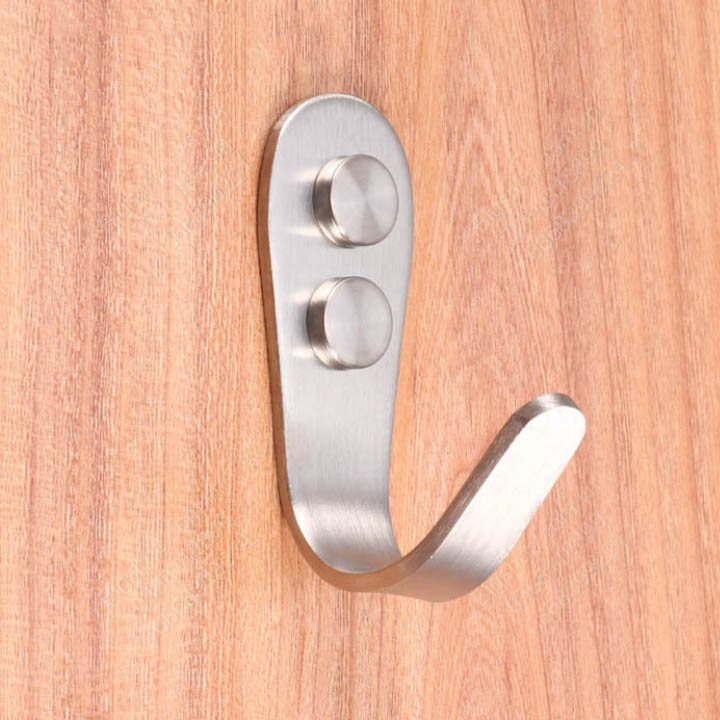 Móc treo quần áo bằng inox 304-2.0 có nút bịt đầu vít, loại đơn-đôi tùy chọn