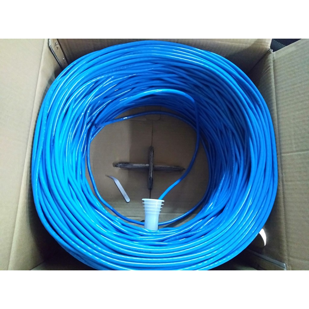 Dây Mạng Cat6 Màu Xanh Bấm Sẵn Hai Đầu, 10 Mét, 20 Mét, 30 Mét, 40 Mét, 50 Mét. Hàng Mới Chính Hãng.