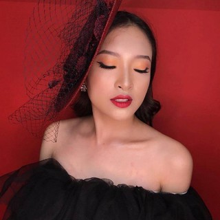 Voan Quây Chun Chụp Ảnh - Đen
