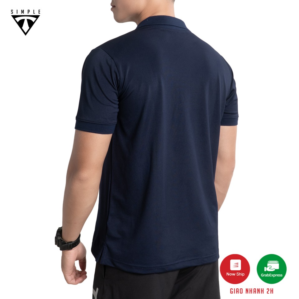 Áo Polo Nam cổ bẻ TSIMPLE cổ trụ tay lỡ vải thun cá sấu Cotton thời trang, chuẩn form, sang trọng lịch lãm màu Navi | BigBuy360 - bigbuy360.vn