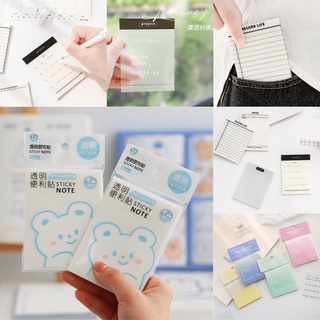 Tập Giấy Note Trong Suốt ghi chú bài vở