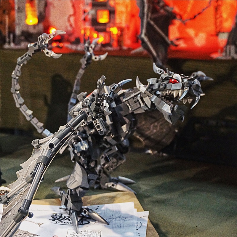 66004 Dinosaur Transformer Bộ đồ chơi lắp ráp mô hình robot khủng long trong phim người máy biến hình