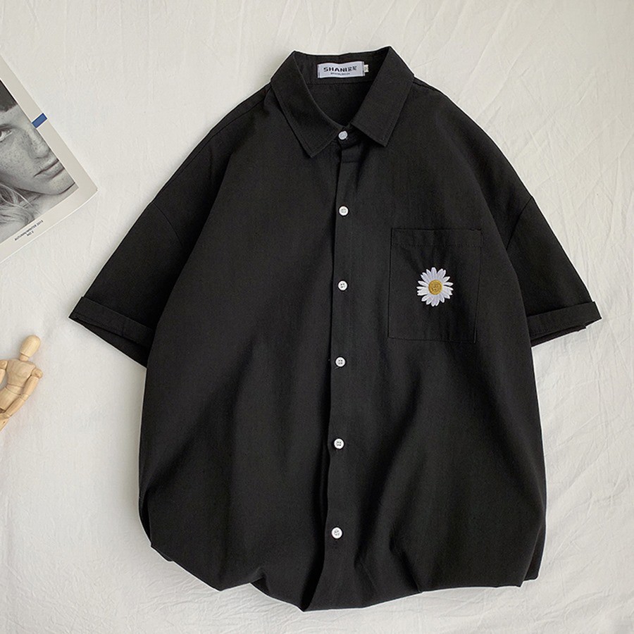 [Freeship đơn từ 0đ] [ FULL SIZE + ẢNH THẬT ] Áo sơ mi hoa cúc chất liệu đũi mát mè hè xuân | BigBuy360 - bigbuy360.vn