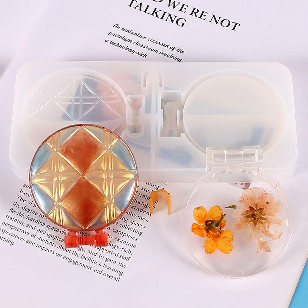 Khuôn Silicone Làm Gương Trang Điểm Hình Mèo Và Hoa Hồng