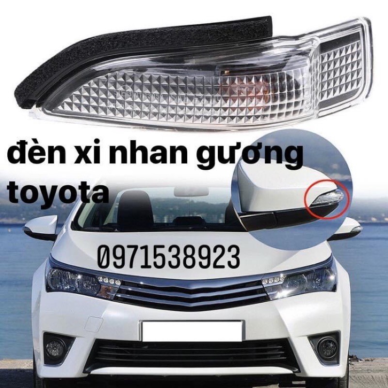 Đèn xi nhan gương toyota camry, vios, yaris, corola altis, venza.v.v.  Hàng thường 2013-2020