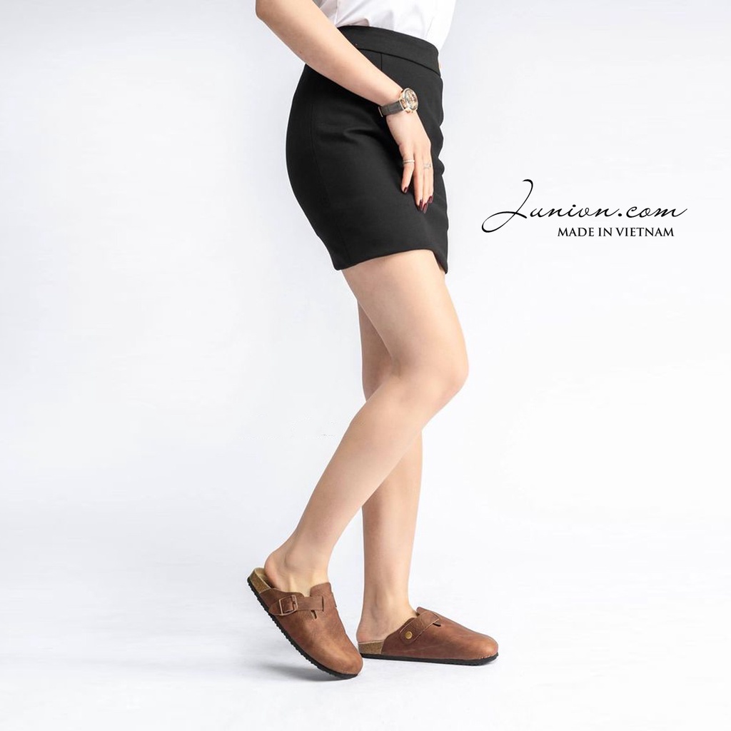 [DA BÒ THẬT] Giày sục nam nữ đế trấu bít mũi Unisex Bioline Birken - Juni Official Store | BigBuy360 - bigbuy360.vn