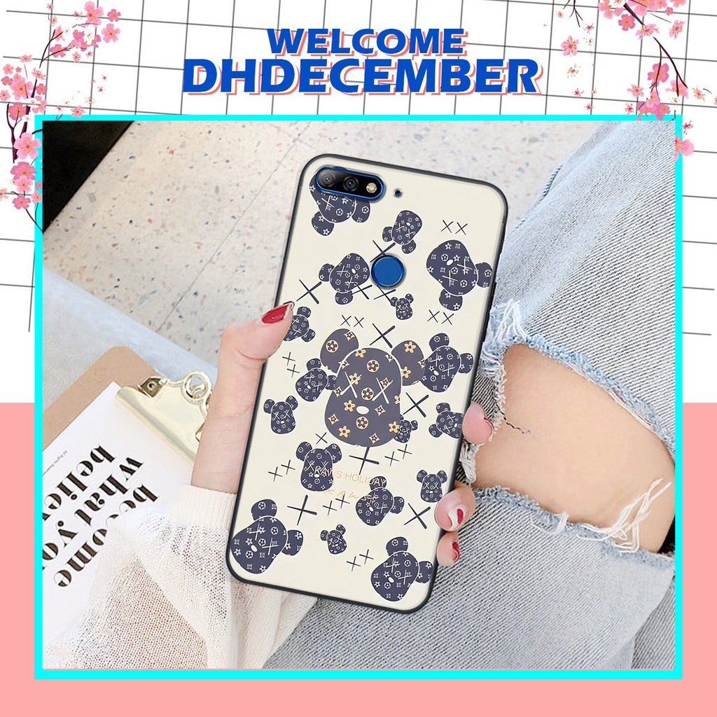 Ốp lưng Huawei Y7 PRIME 2018 in hình K@ws, Cool Be@r SIÊU NGẦU
