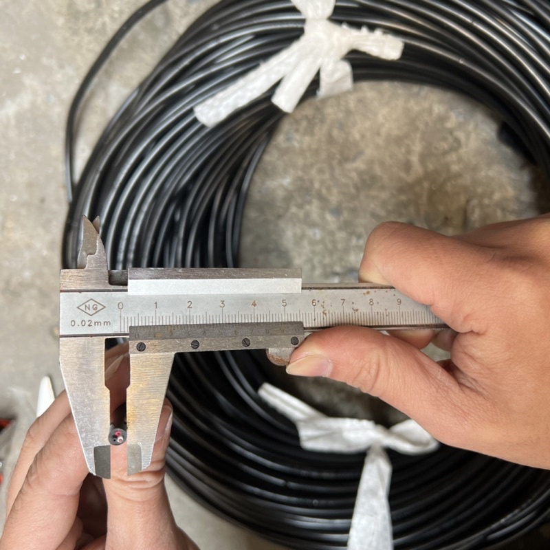 Dây điện 3 lõi 0.3mm2 - Cáp tròn đen - 100 mét