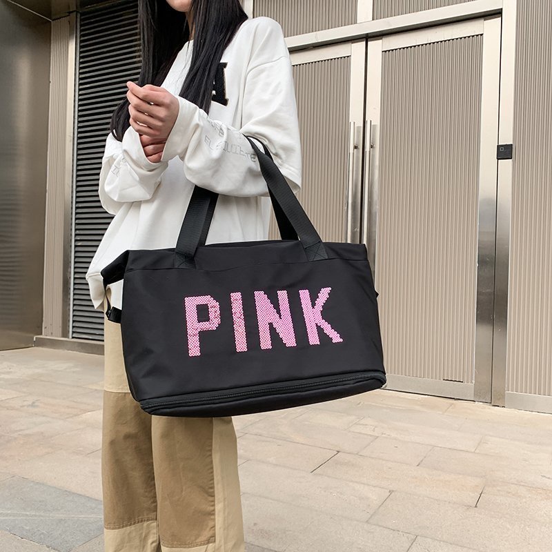 Túi đeo vai sức chứa lớn đính kim tuyến lấp lánh thời trang thiết kế mới