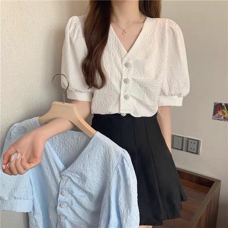 [ORDER TAOBAO] Áo sơ mi Tiểu thư cộc tay nữ Chimi House