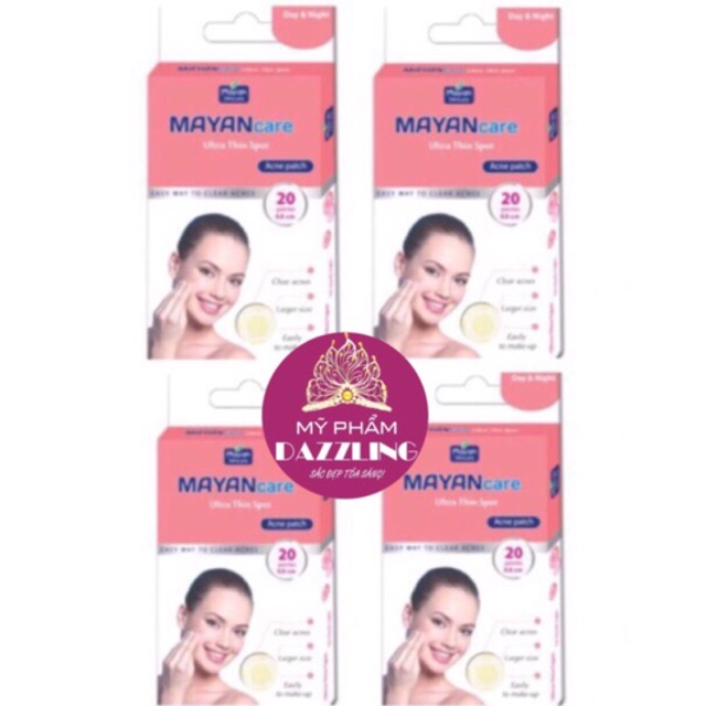 [Chính Hãng] Combo 4 Hộp Miếng Dán Hút Mụn Mayan Care