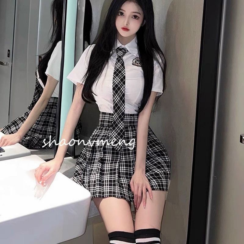 [CÓ SẴN - FULL SET KÈM TẤT] Bộ đồng phục cosplay nữ sinh trường Quốc Tế