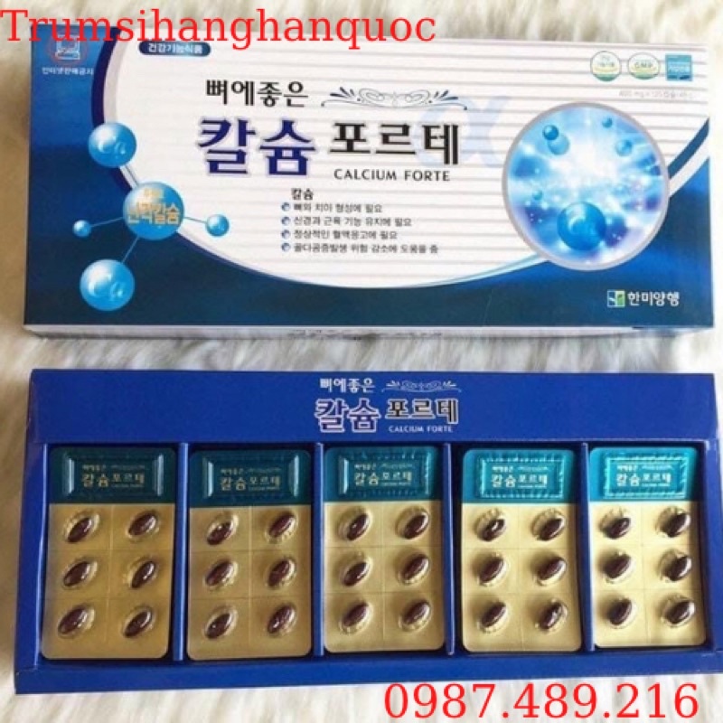Viên Canxi Hanmi Hàn Quốc, Hộp đỏ 120 viên
