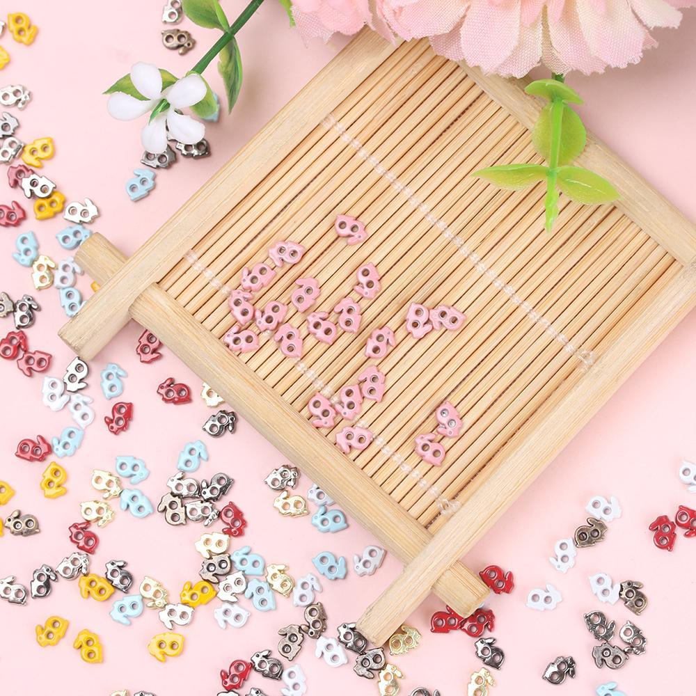 LUOL Set 20 / 40 Nút Áo Hình Thỏ Đáng Yêu Cho Búp Bê