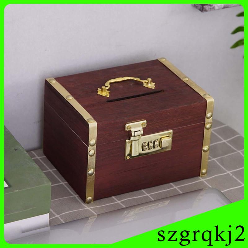 Hộp Đựng Tiền Tiết Kiệm Có Khóa Mật Khẩu Phong Cách Vintage Dành Cho Trẻ Em
