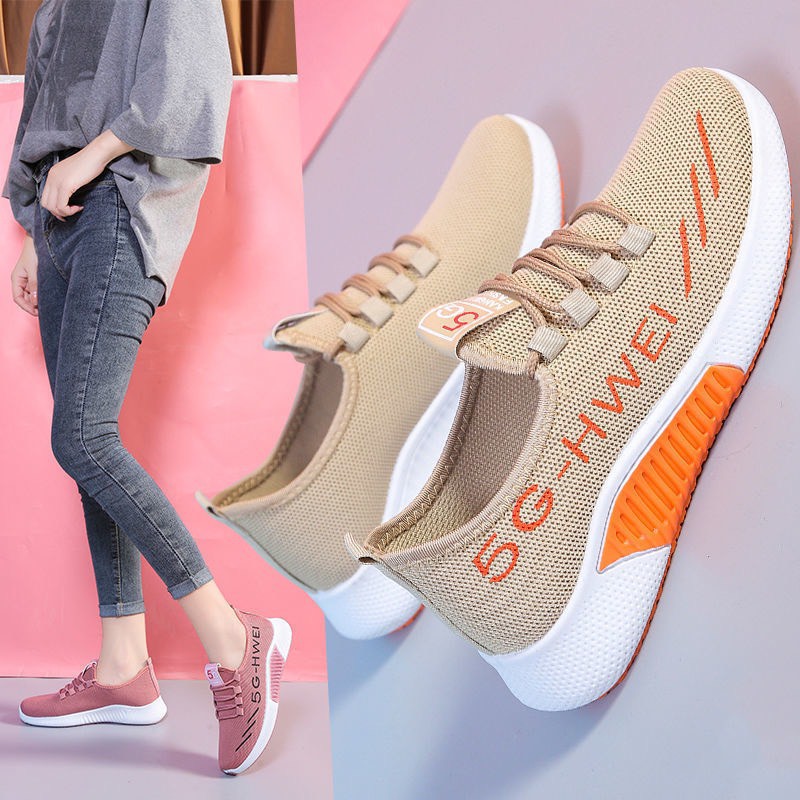 Giày thể thao nữ vải thoáng khí Fashion 5GKangMao ( Có 2 Màu)