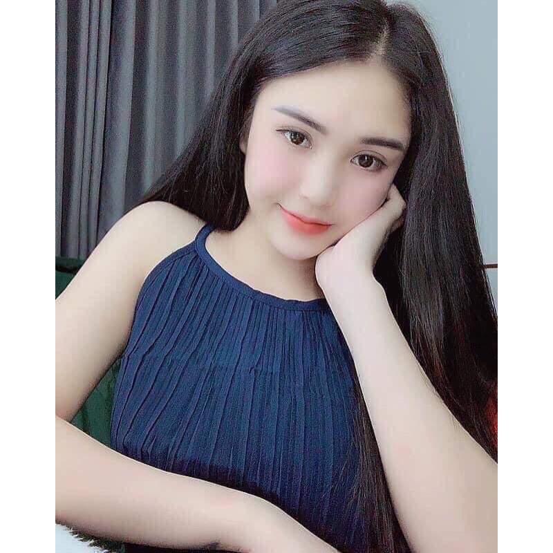 Váy maxi cổ yếm | BigBuy360 - bigbuy360.vn