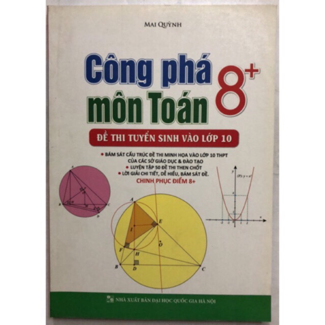 Sách - Công phá 8 + môn Toán đề thi tuyển sinh vào Lớp 10