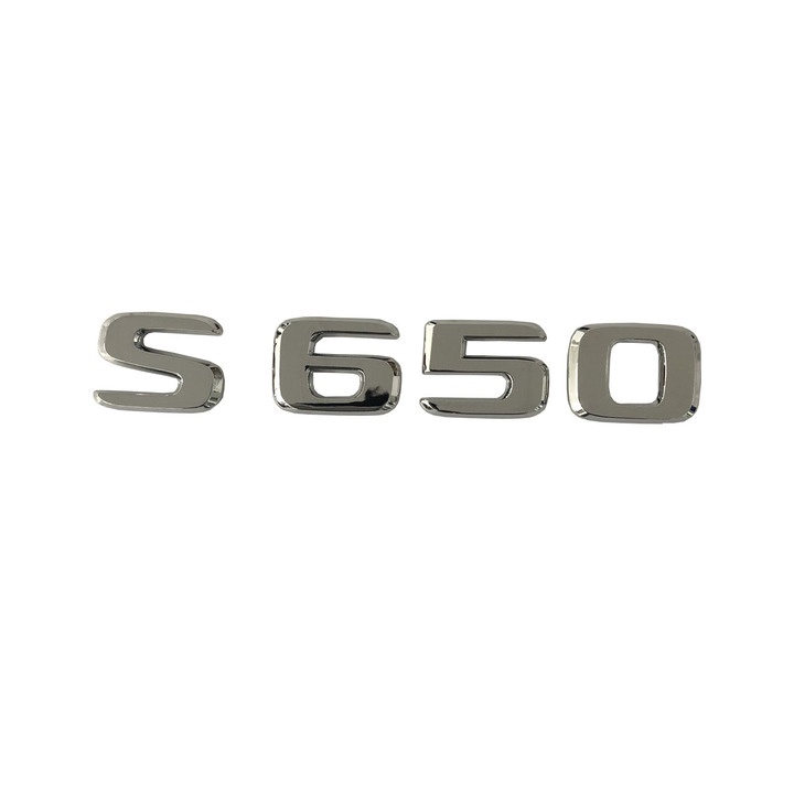 Decal tem chữ S650 / S600 / S560 dán đuôi xe ô tô Maybach