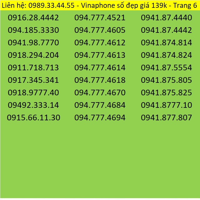 Sim số Vinaphone giá rẻ