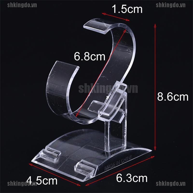 Giá đỡ đồng hồ bằng nhựa trong suốt trưng bày tiện dụng