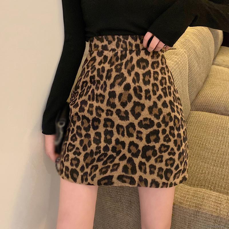 Chân Chân Váy Ngắn In Họa Tiết Da Báo Phong Cách Retro | BigBuy360 - bigbuy360.vn