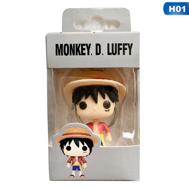 One Piece Anime Keychain Collectible Action Figure PVC Collection toys