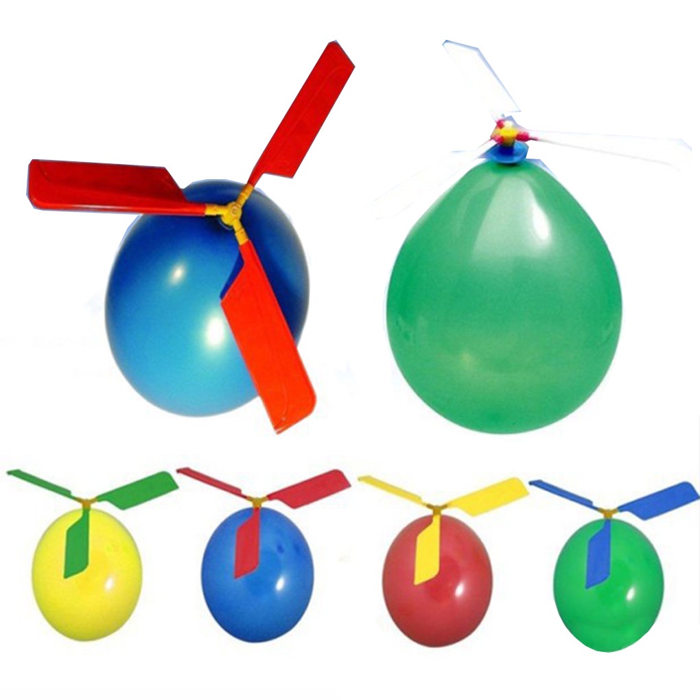 [CHOO] Classic Balloon Airplane Helicopter For Kids Child Bag Flying Toy Gifts Outdoors Random Color