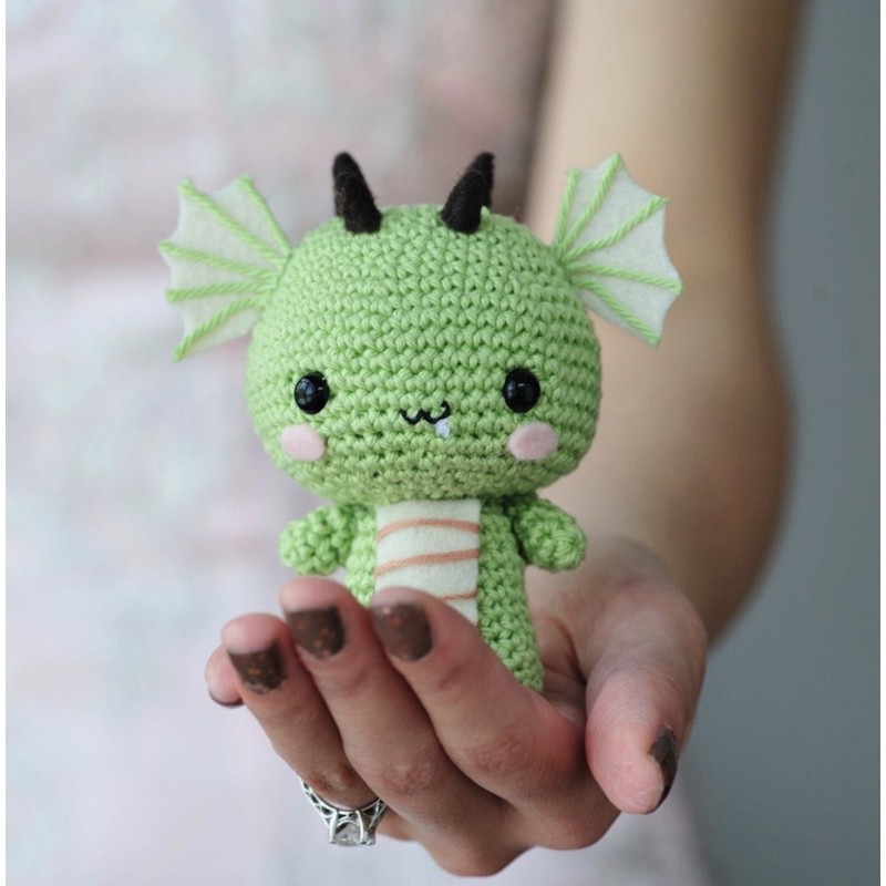 Thú len rồng con baby làm bằng len handmade