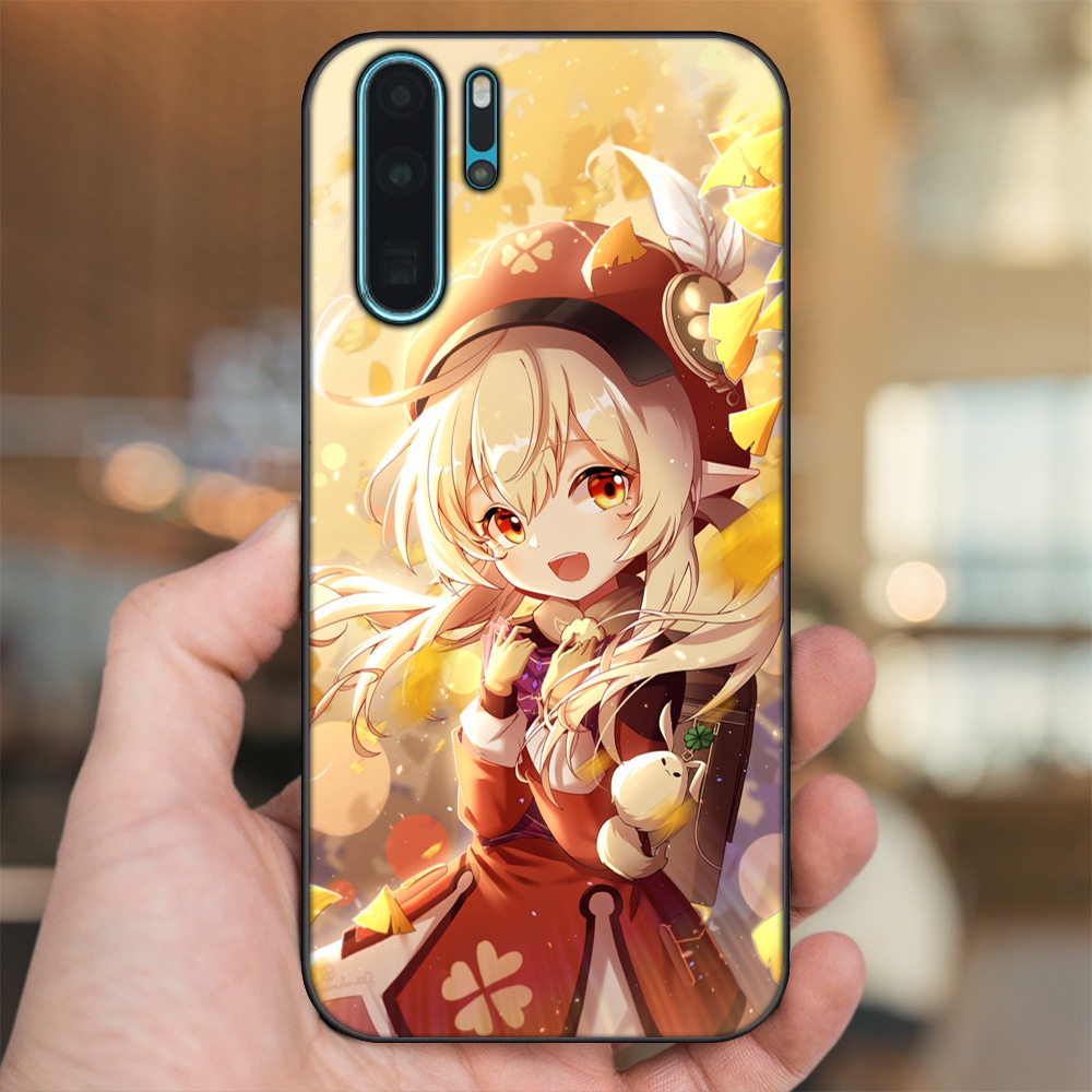 Ốp lưng Huawei P30 Pro viền đen in hình Klee Genshin Impact