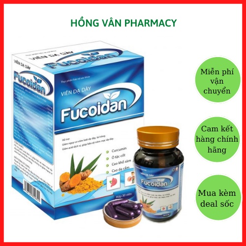 Viên dạ dày FUCOIDAN, giảm nguy cơ loét dạ dày - tá tràng, giúp bảo vệ niêm mạc dạ dày