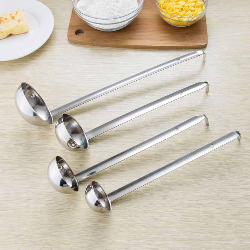 Muỗng Đo Lường Bằng Thép Không Gỉ Có Móc Treo Tiện Lợi