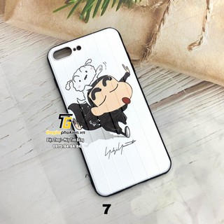 Ốp lưng iPhone 7/8 Plus, iPhone 7/8 vân vali in hình cao cấp