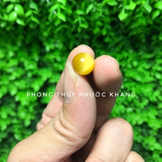Hạt đá tự nhiên mắt hổ vàng mật ong 8 li