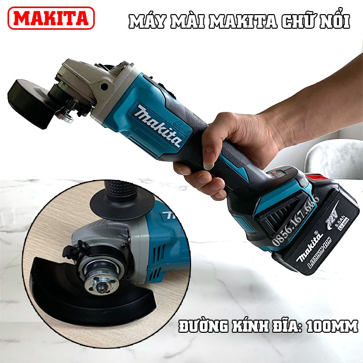 Combo Máy Mài Pin Makita 118V + Bộ Lưỡi Cưa Chansaw - Máy cưa cầm tay - Lưỡi Cưa Xích Gắn Máy Mài
