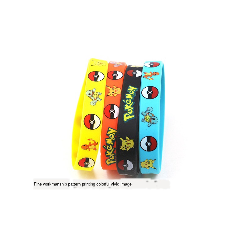 Vòng Tay Silicon Hình Pokemon Pikachu Dễ Thương Cho Bé